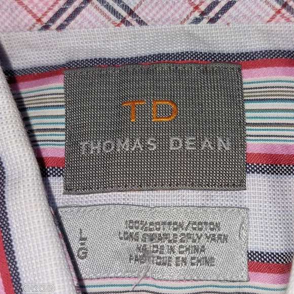 Mens Thomas Dean sz.L Button down shirt - Picture 5 of 6